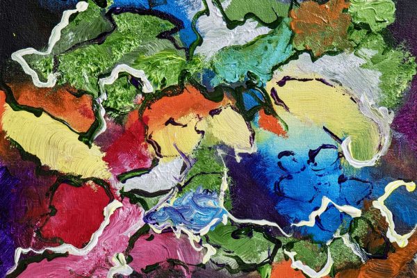 Veggilicious Veggilicious. An abstract painting by Annette Price.