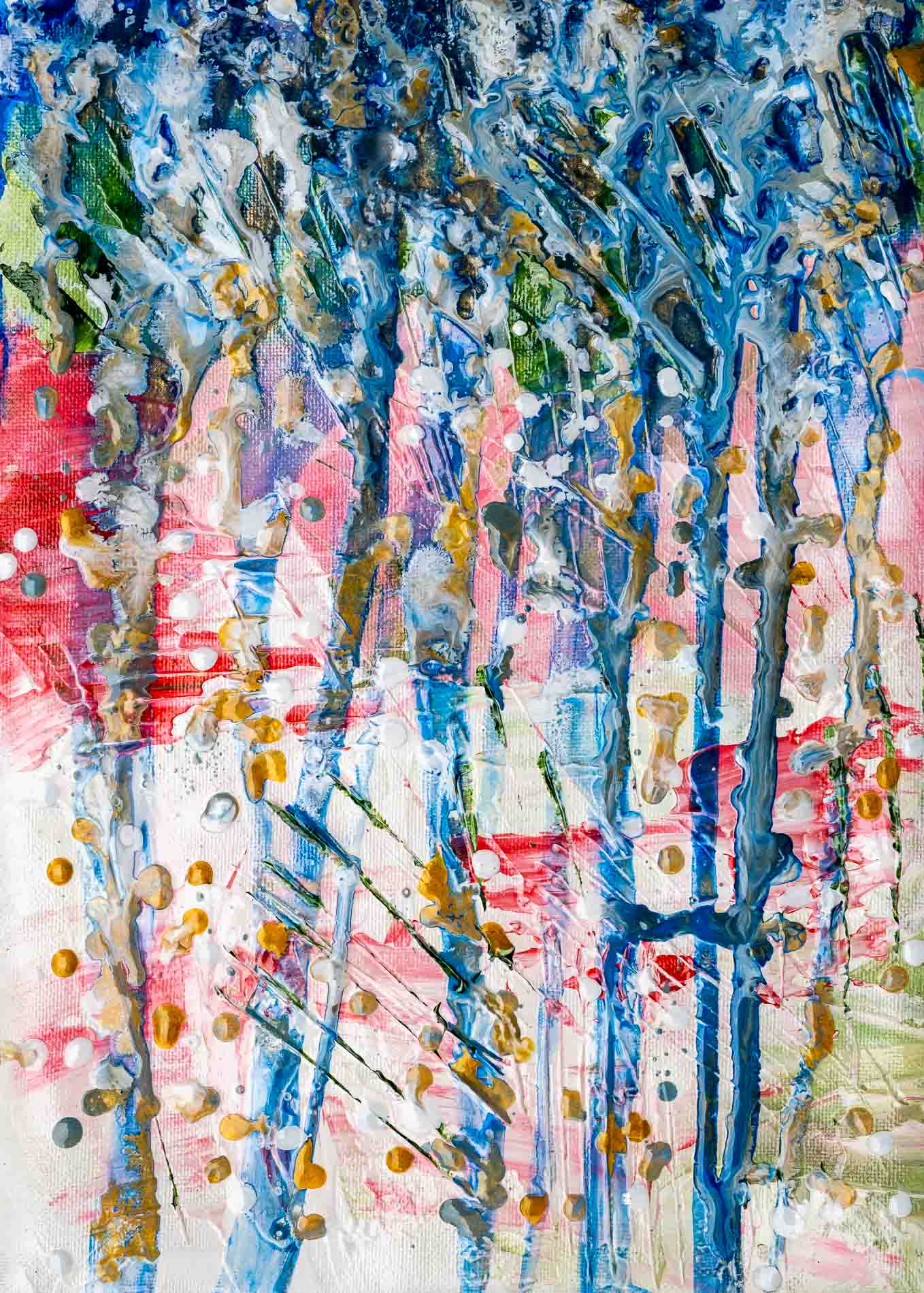 Rain Spritzer. An abstract painting by Annette Price.