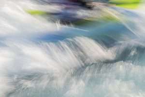 Abstract Whitewater Kayaking