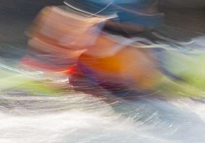 Abstract Whitewater Kayaking