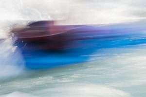 Abstract Whitewater Kayaking