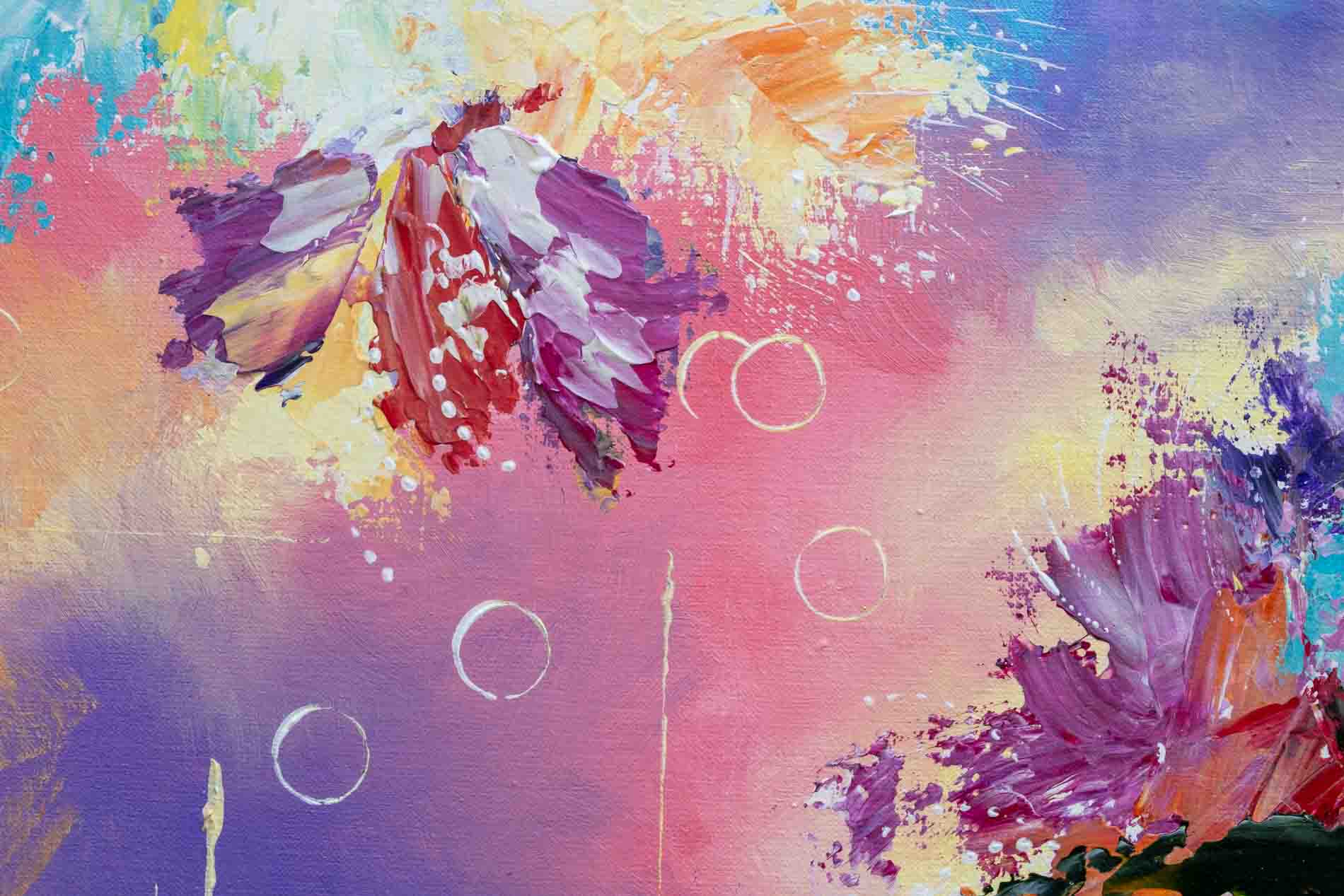 Ripples of Magnolia. A close-up detail of the painting.