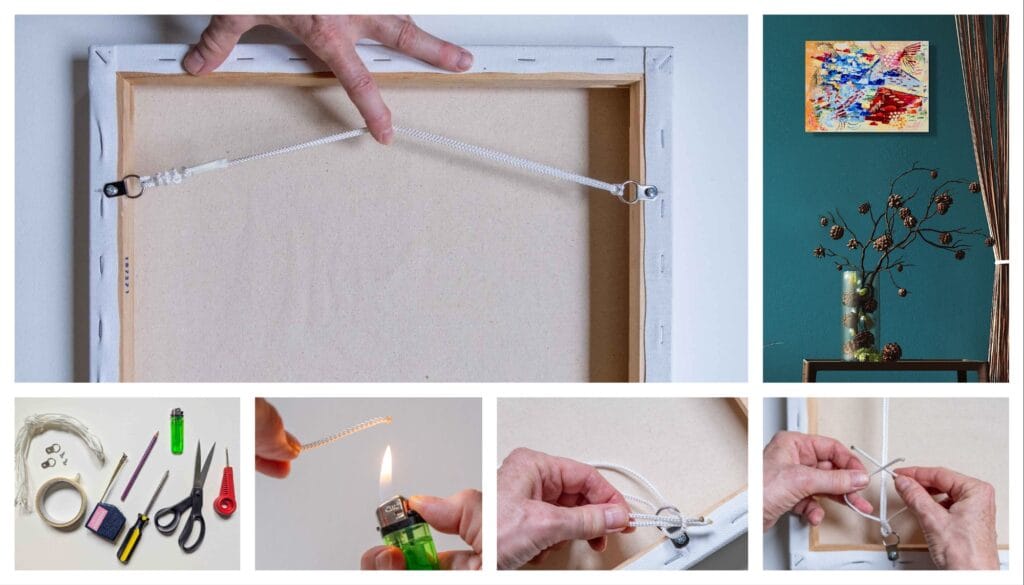 How to Tie A Picture Frame Cord