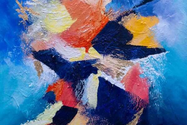 Ocean's Fury. Abstract panting on canvas by Annette Price