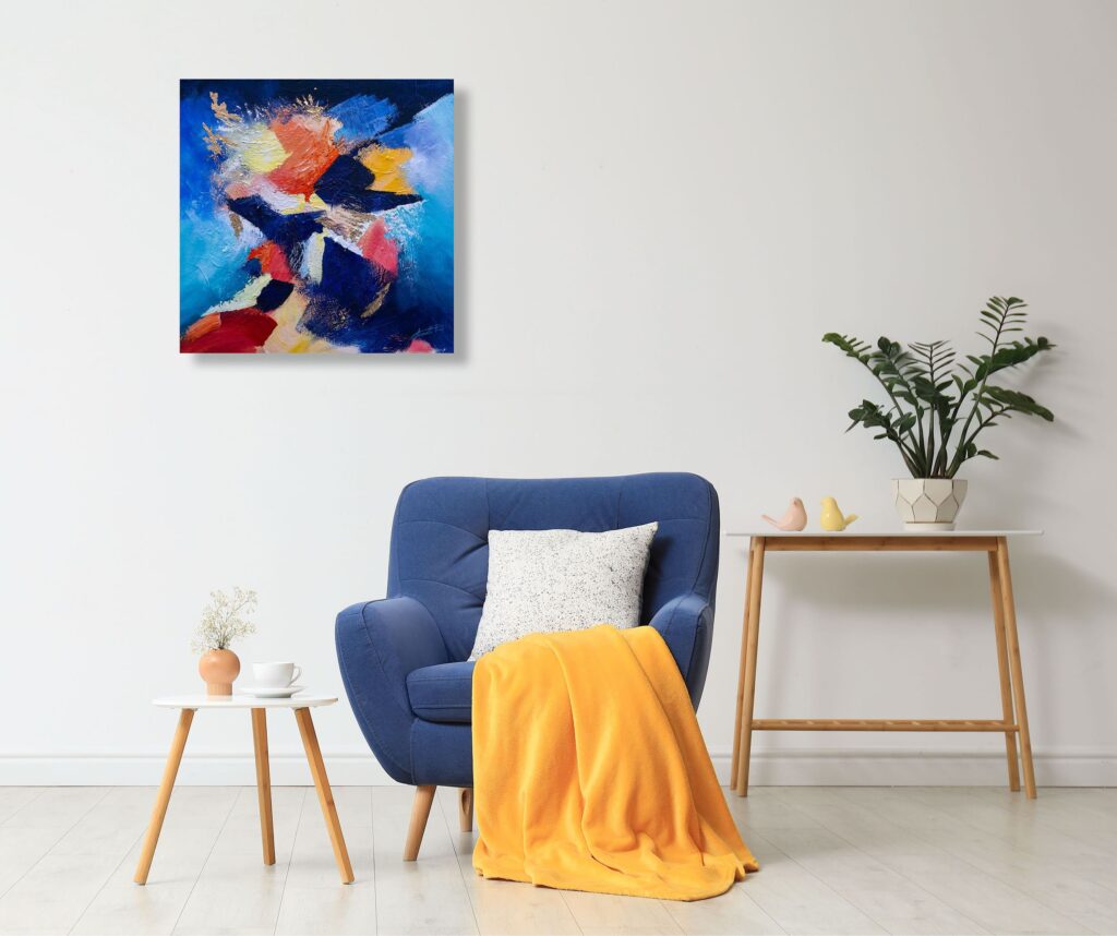 Ocean's Fury displayed in a room setting.