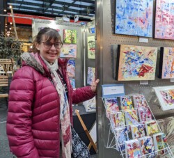 Myself displaying art at the Spitalfields Arts Market Myself displaying art at the Spitalfields Arts Market