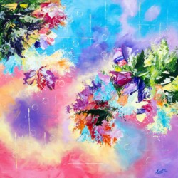 24 x 24" painting Ripples of Magnolia. 24 x 24" painting.